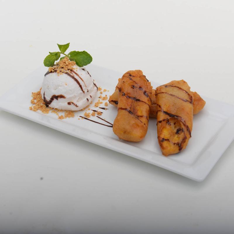Fried Banana with Coconut Ice Cream* photo