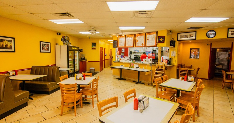 Interior, dining area