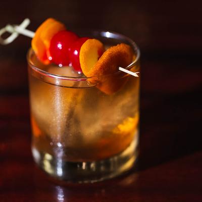 Old Fashioned cocktail.