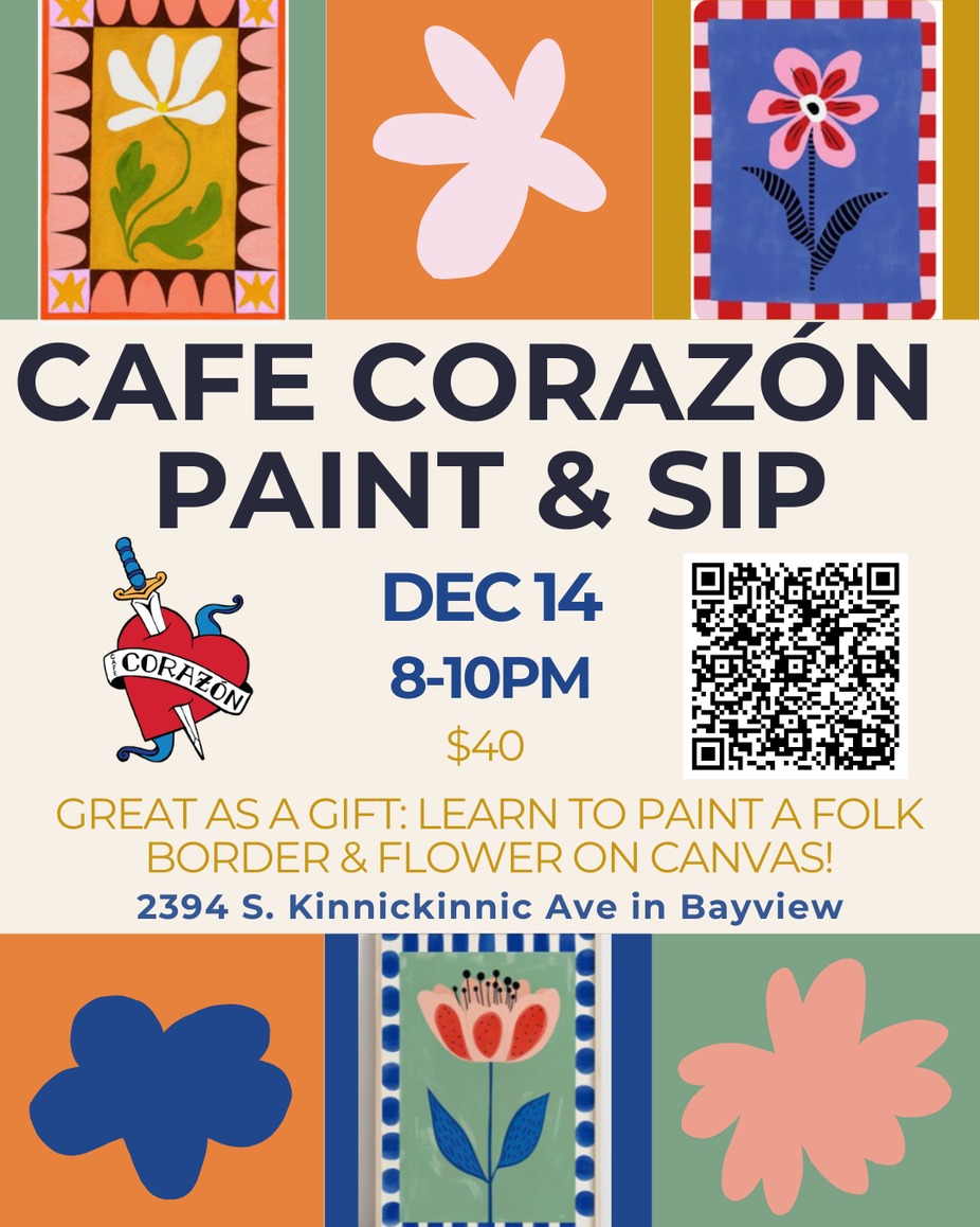 Folk Art Paint & Sip event photo