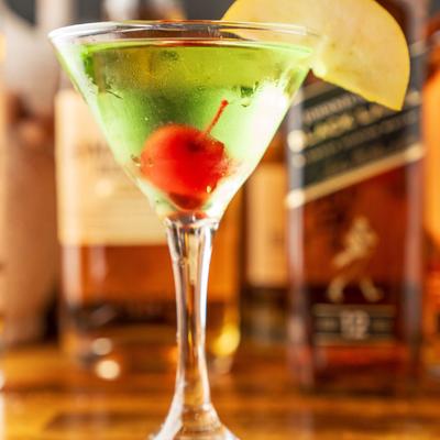 Apple Tini cocktail.
