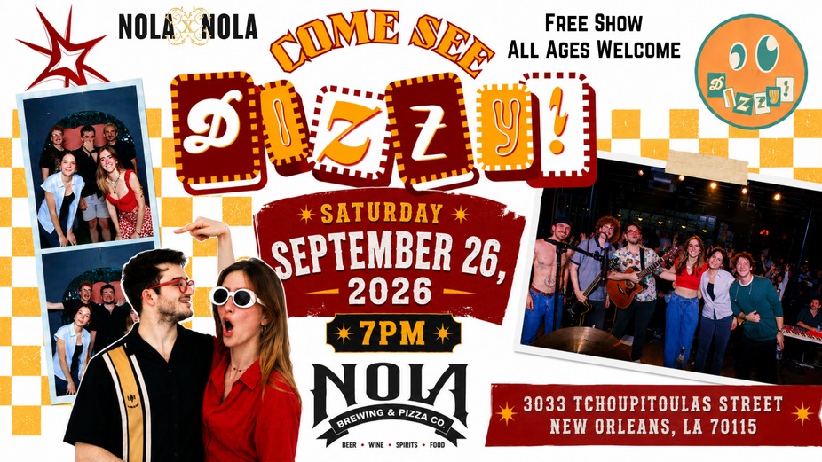 FREE LIVE MUSIC:  NOLAxNOLA and NOLA Brewing presents Dizzy! event photo