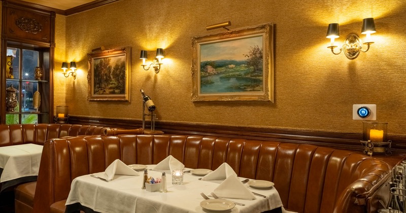 Interior, dining booth