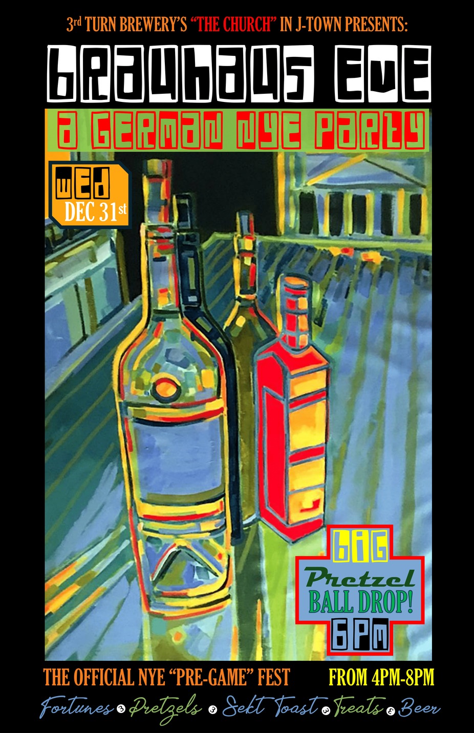 🎉 Brauhaus Eve: A German NYE Party at 3rd Turn Brewery’s “The Church” in J-Town! 🇩🇪🥨 event photo