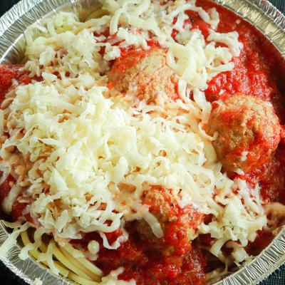 The Spaghetti with Meatball.