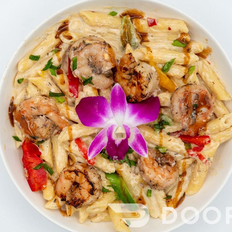 Rasta Pasta w/ Shrimp photo
