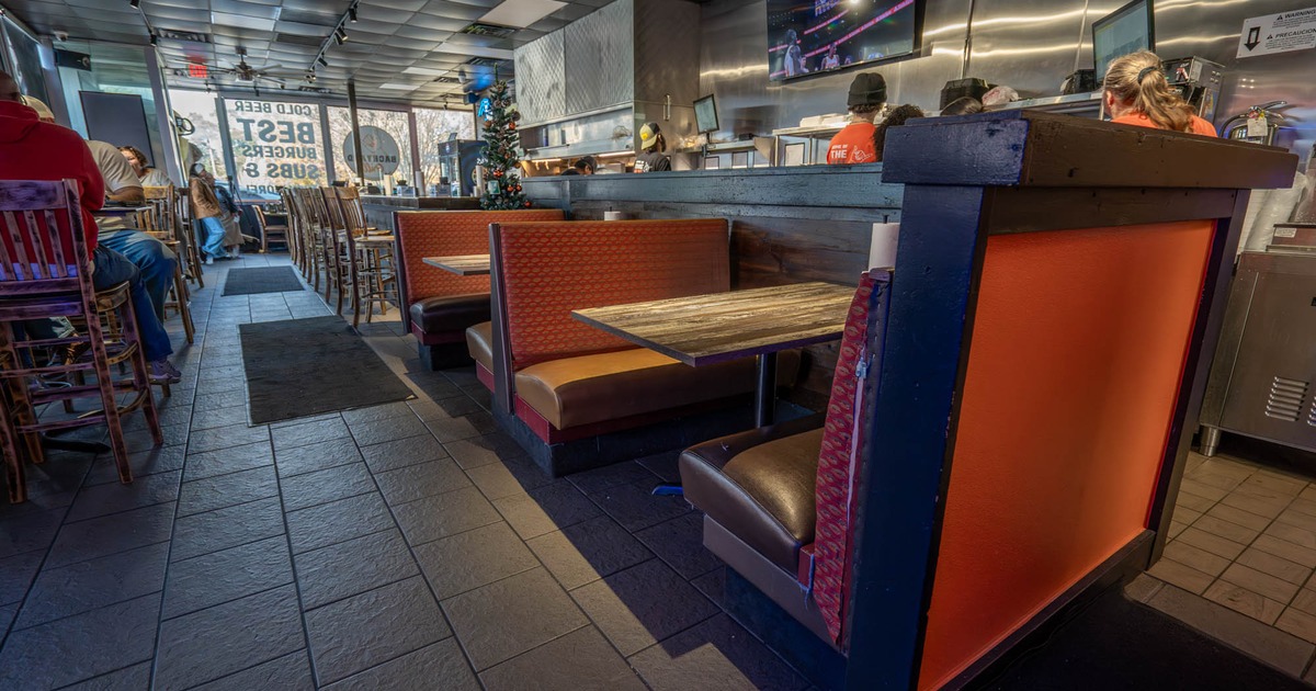 Interior seating area