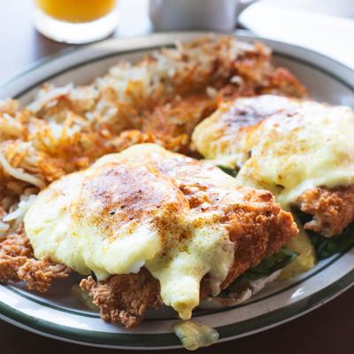 The Benny Benedict meal.