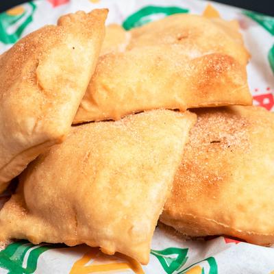 Puff pastry with sugar on top.