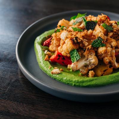 Roasted Cauliflower.