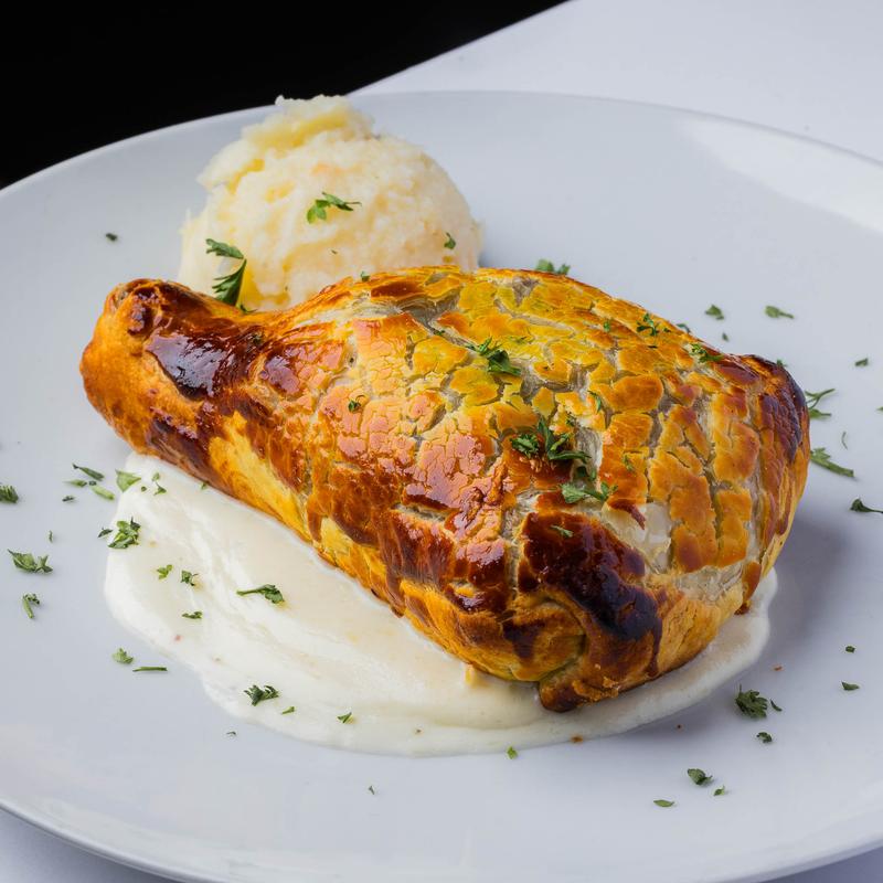 menu item 24 of 31, Duck Leg Confit Wellington