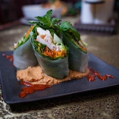 Thai fresh roll.