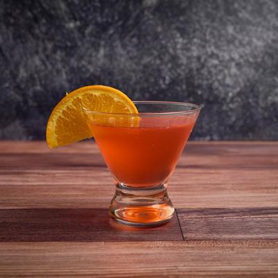 Red Martini cocktail.