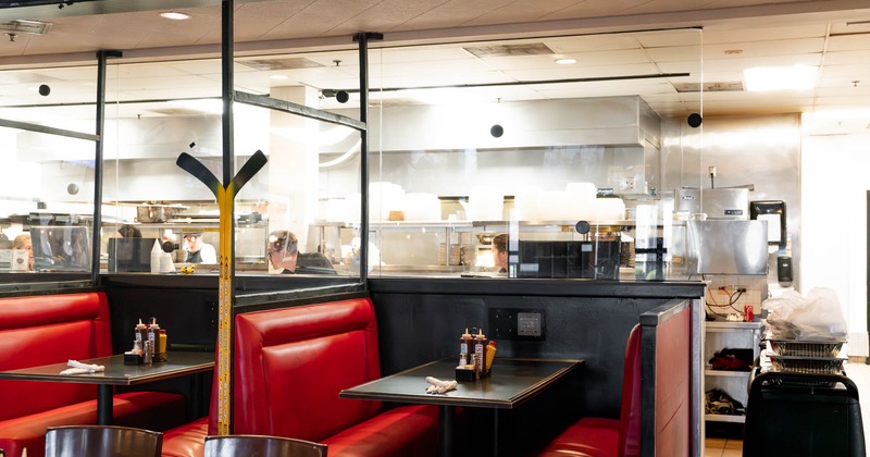 Interior, dining area