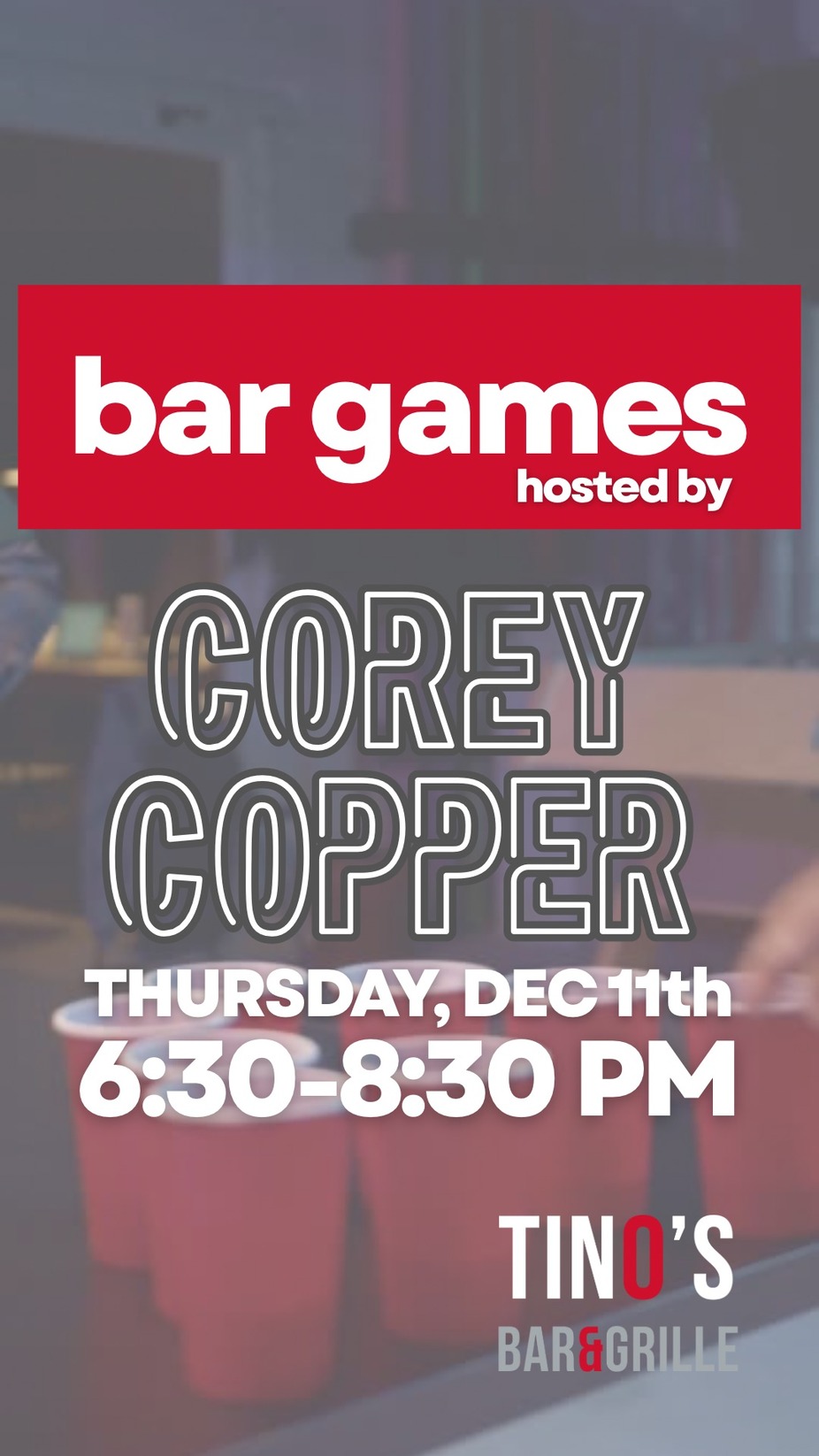 BAR GAMES  GAME NIGHT AT TINO'S event photo