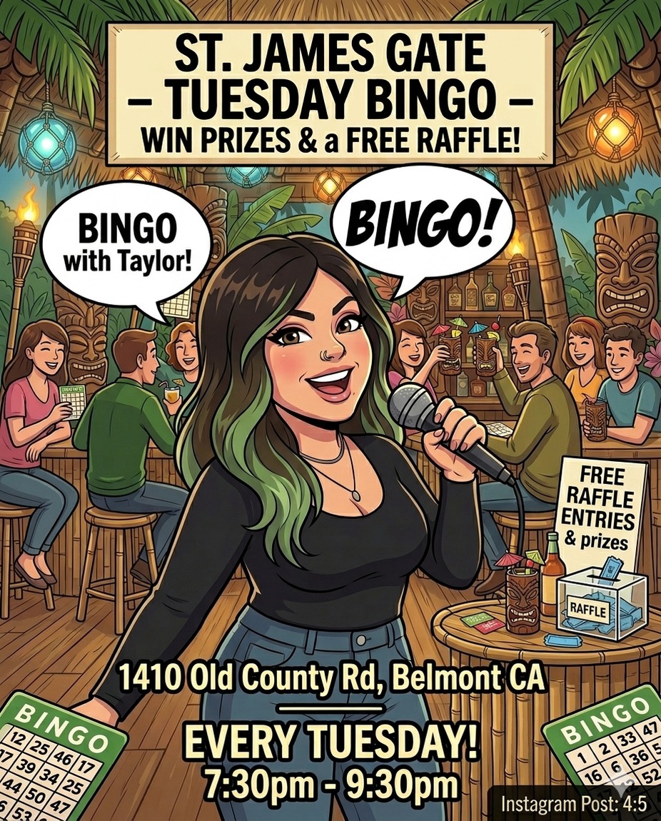 Tuesday Night Bingo  With Taylor!!! event photo