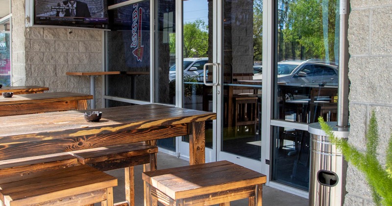 Exterior, seating area