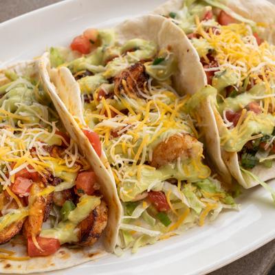 Firecracker Shrimp Tacos.