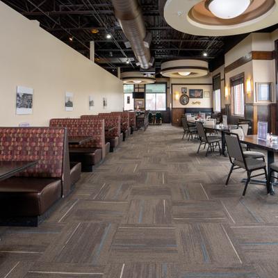 Interior, dining area.