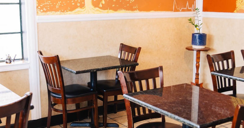 Interior, dining area