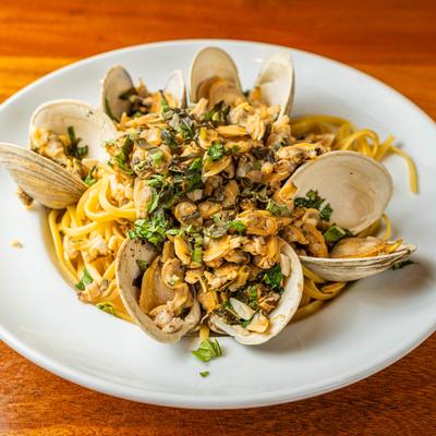 Linguine with clams.