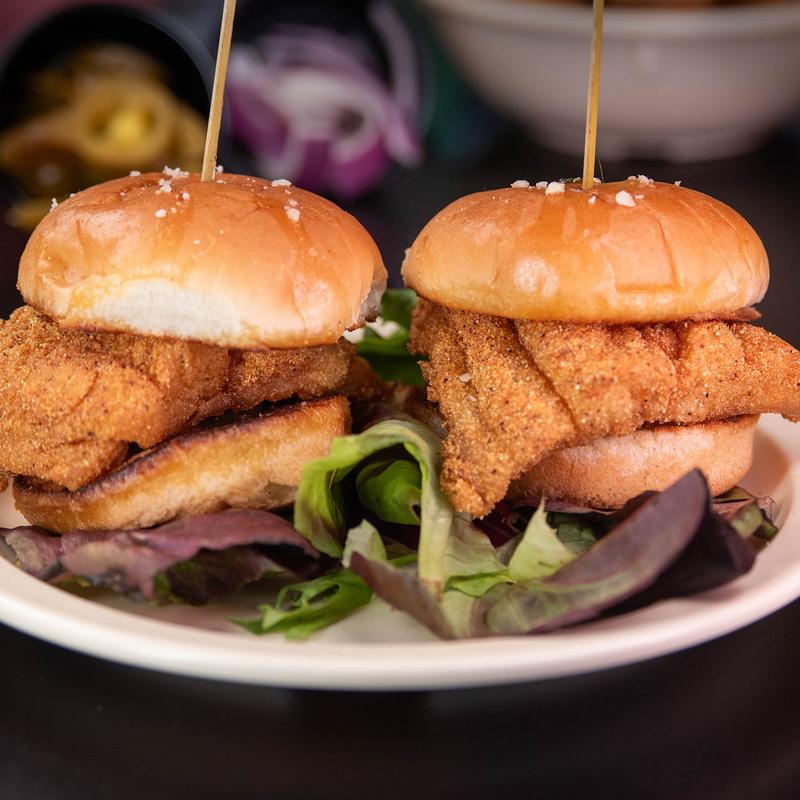 menu item 4 of 16, 2 Catfish Sliders