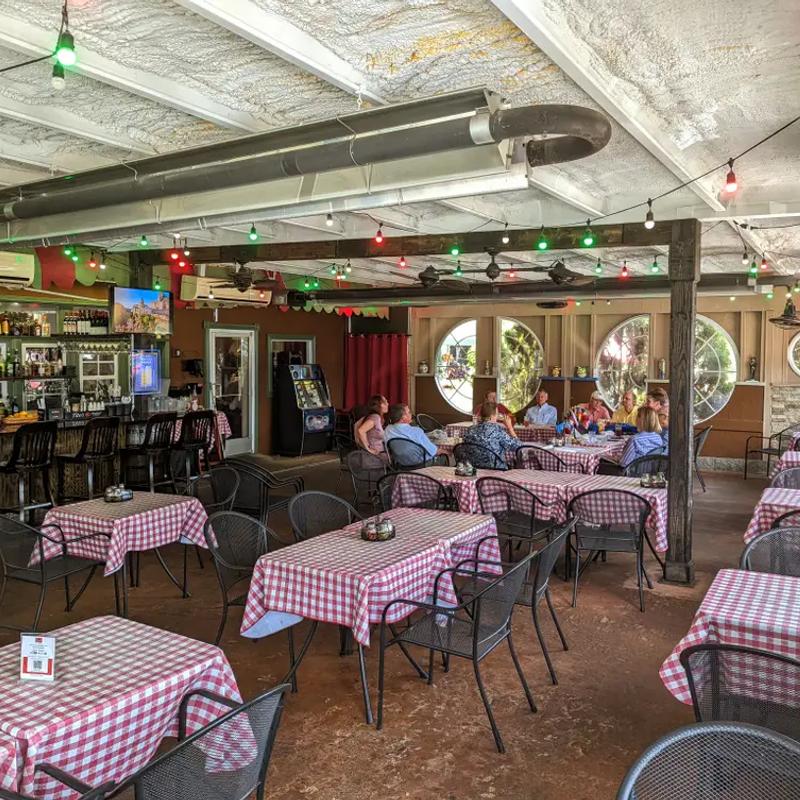 Interior, dining area