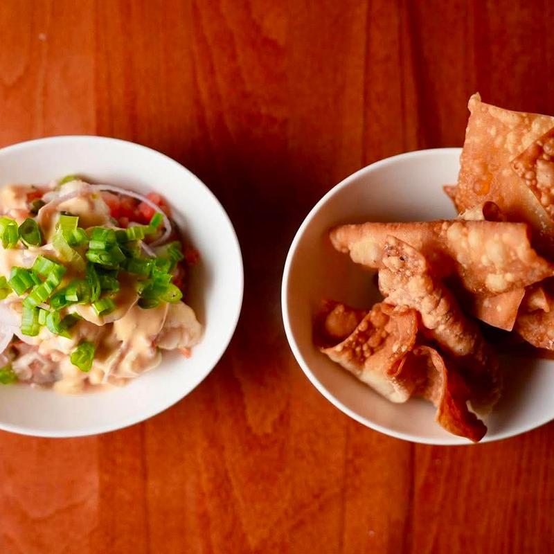Shrimp Ceviche | Tomato | Jalapenos | Citrus | Wonton Chips photo