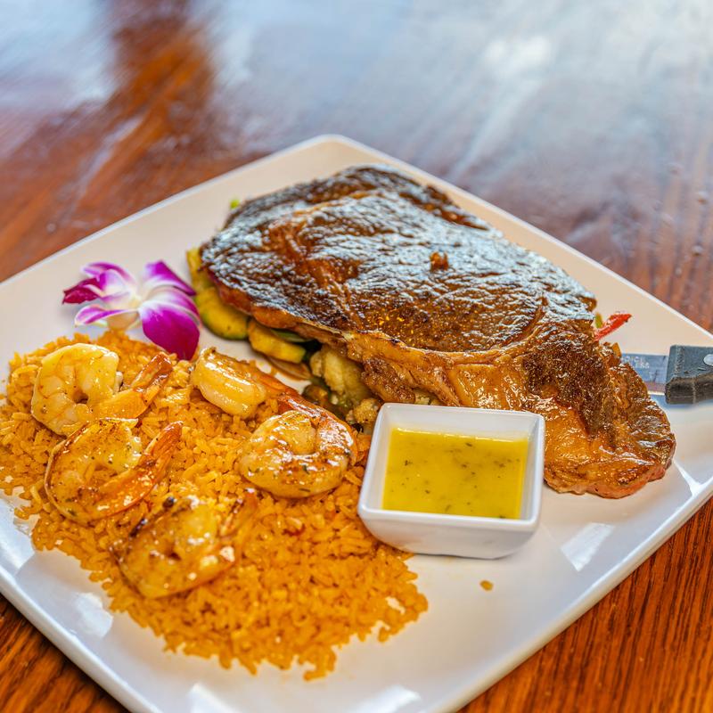 menu item 10 of 19, Ribeye Steak Shrimp