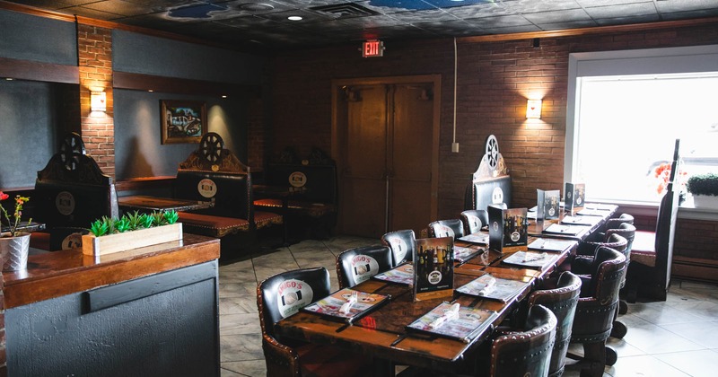 A 12 person table ready for a diner