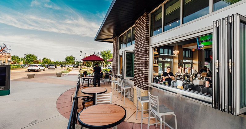 Exterior, seating area
