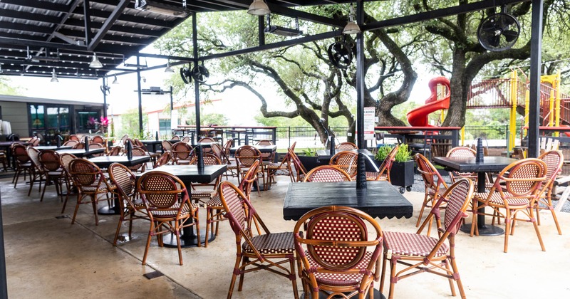 Exterior, tables and chairs