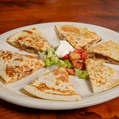 Shrimp quesadilla.