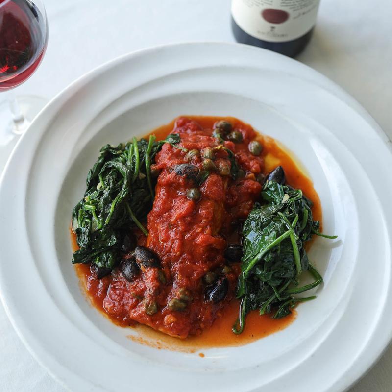 Salmone alla Puttanesca* (GF) photo