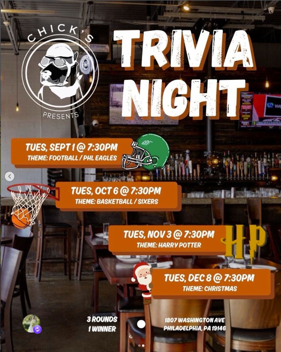 Trivia Night @ Chicks event photo