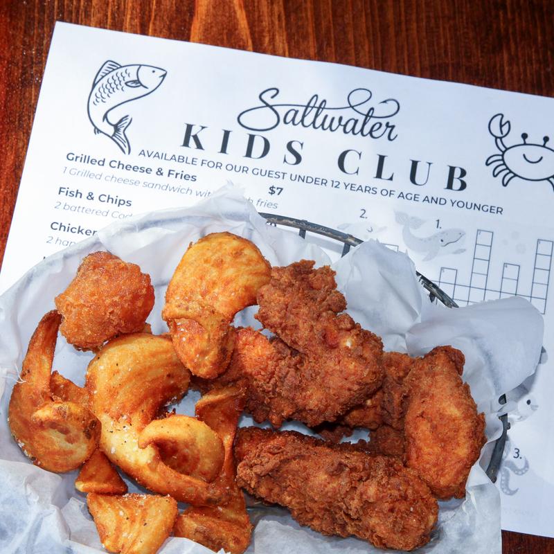 Hand Breaded Chicken Tenders with Fries photo