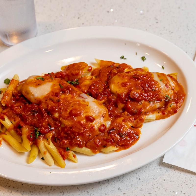 Chicken Parmigiana with Penne photo