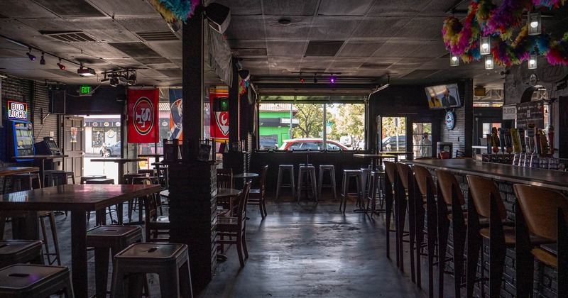Interior, seating and bar area