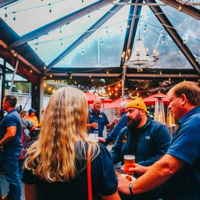 Guests enjoying their drinks