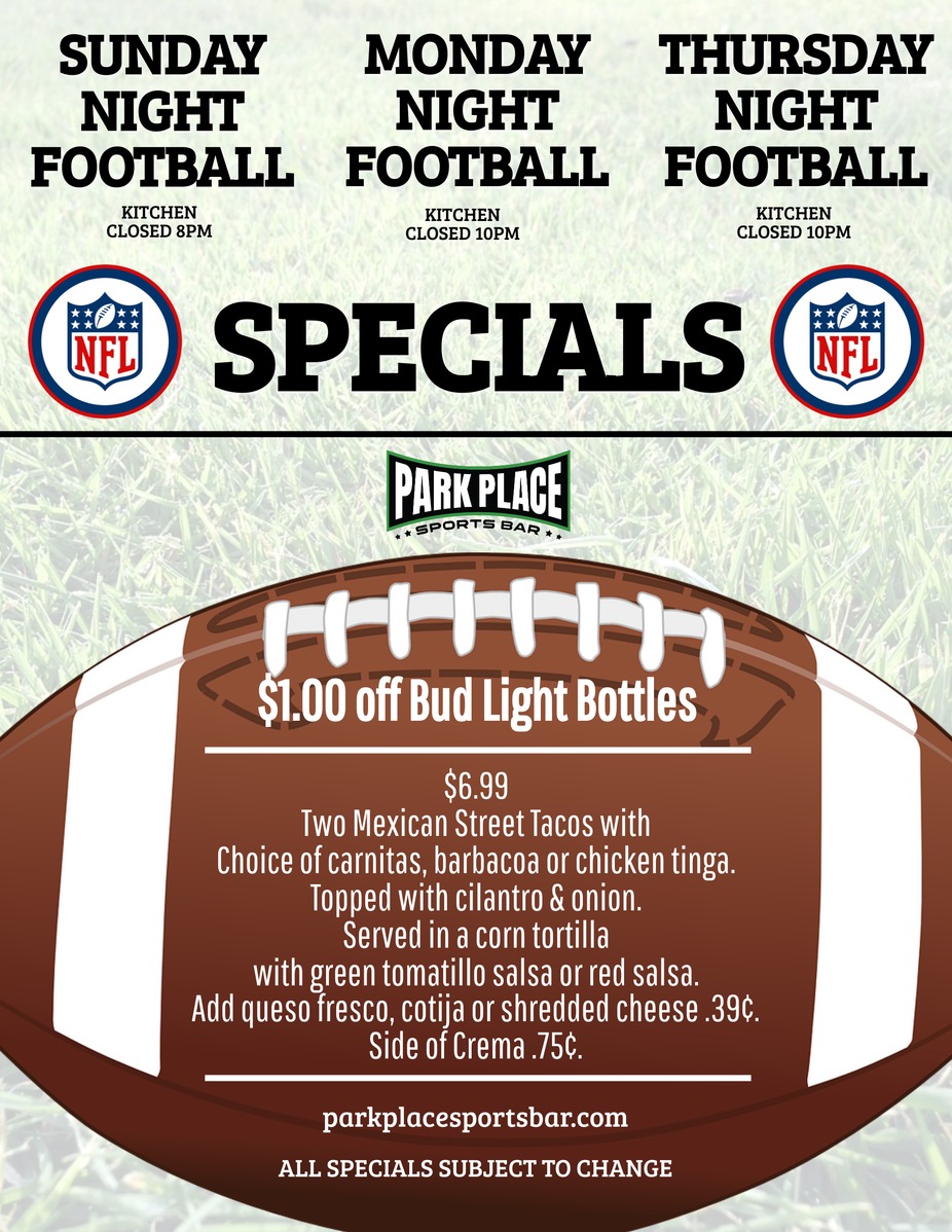 NFL Football Specials event photo