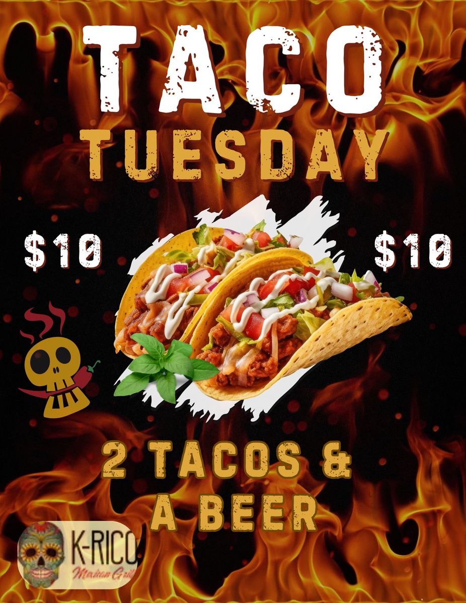 Taco Tuesday! 2 Tacos & a Beer $10 event photo