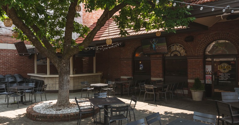 Exterior seating and dining area
