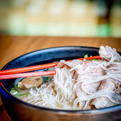 Combination noodle soup.