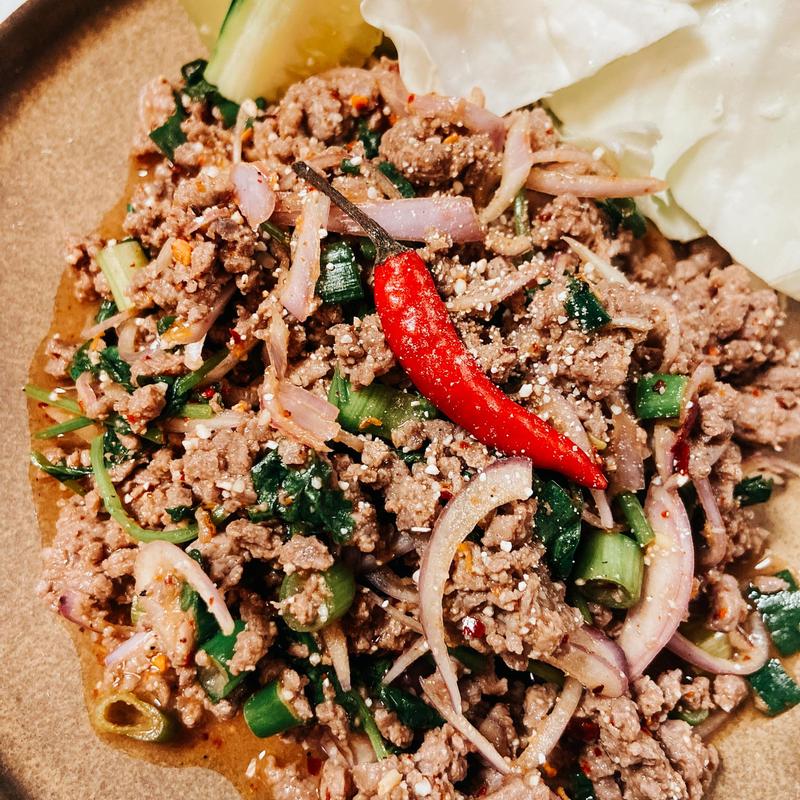 Larb (Minced meat salad) photo