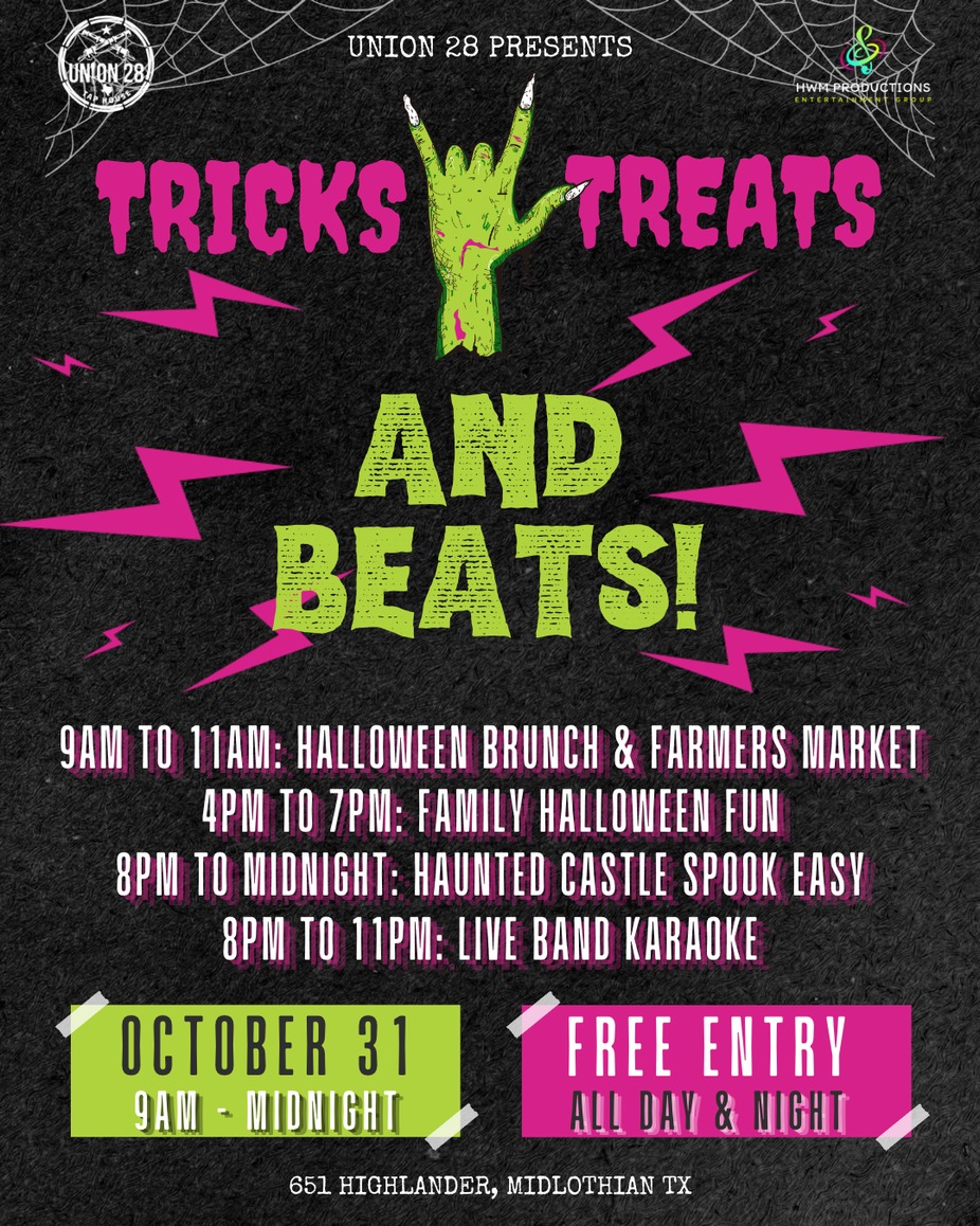 OCTOBER 31st - TRICKS, TREATS & BEATS  w/ LIVE BAND KARAOKE event photo