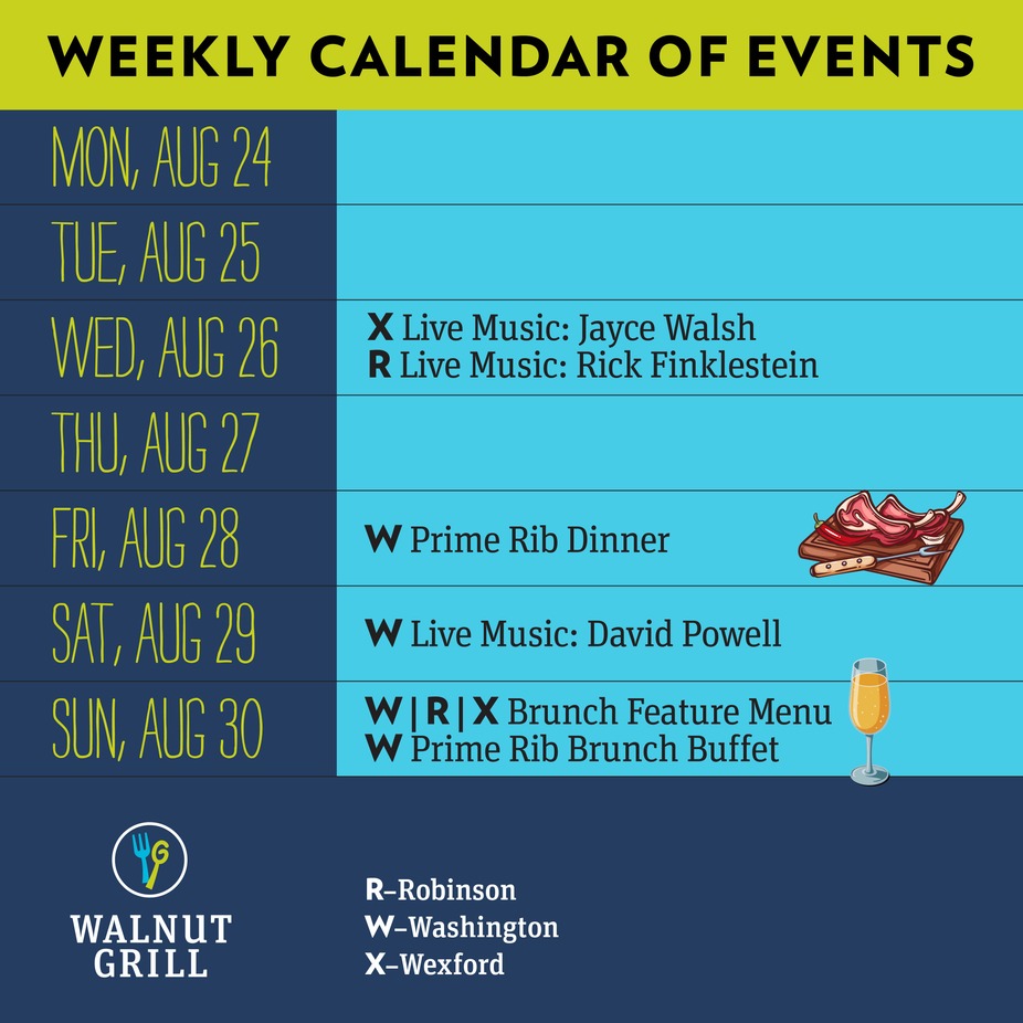 Weekly Events Calendar event photo