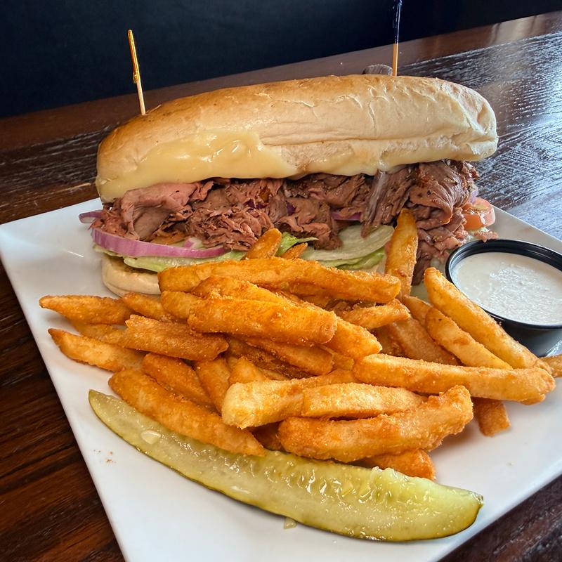 Cold roast beef hoagie photo