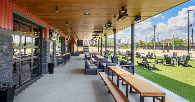 Exterior benches seating