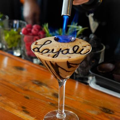 Flaming espresso martini