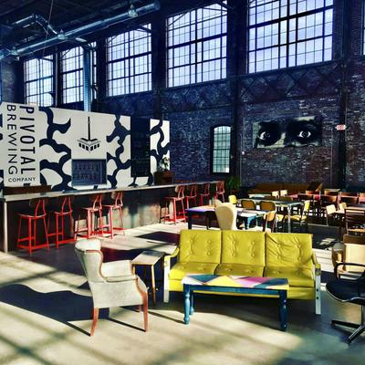 Interior, seating area.